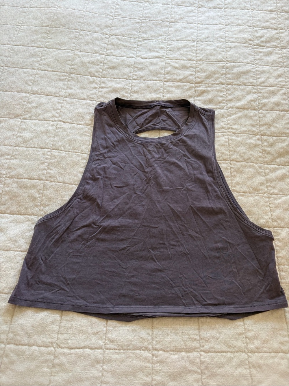 Women’s plum Racerback Crop Tank Top